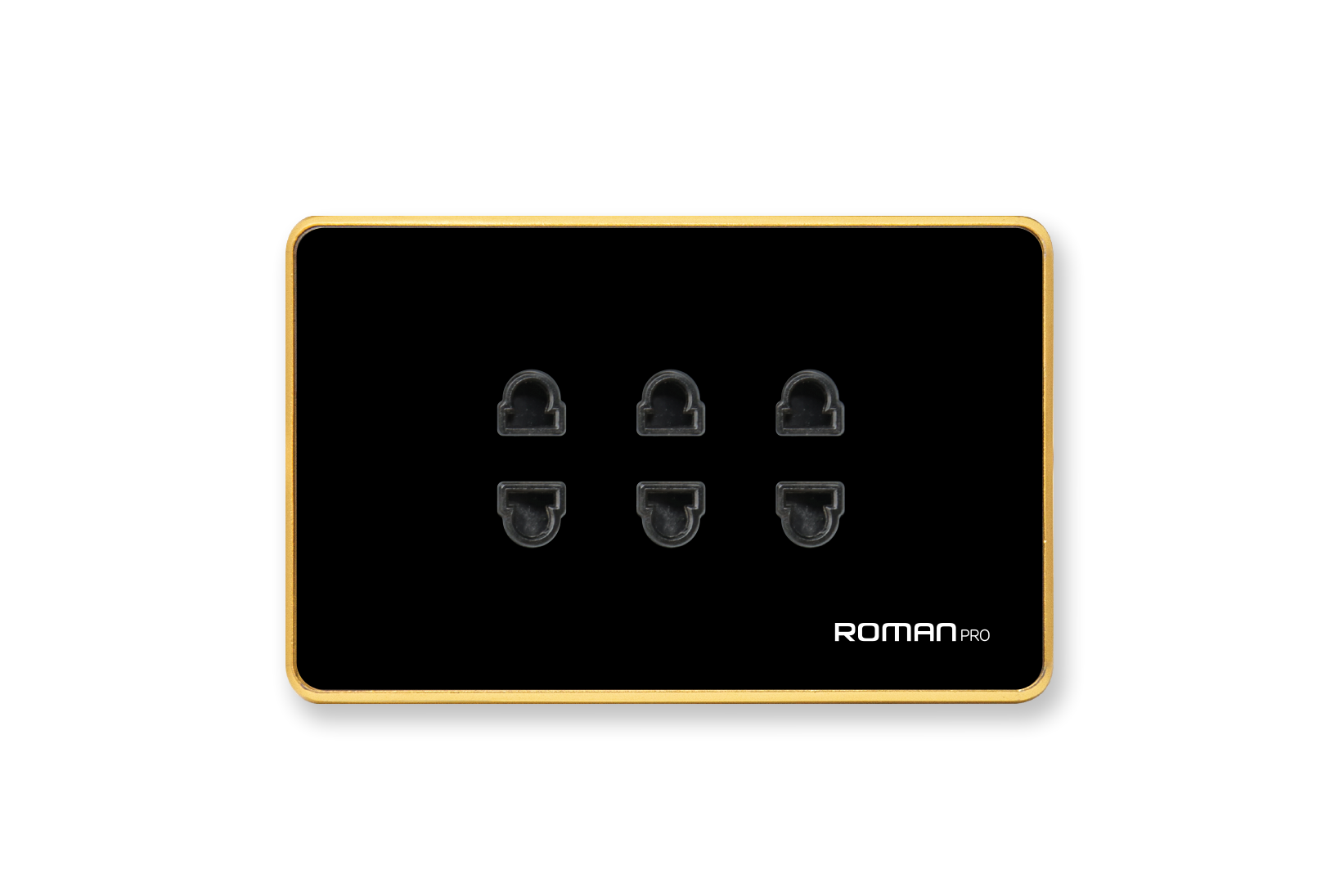 Ổ cắm ba 2 chấu viền nhôm PES8032