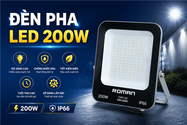 Đèn Pha Led 200w Khác Gì So Với Đèn Pha Truyền Thống?