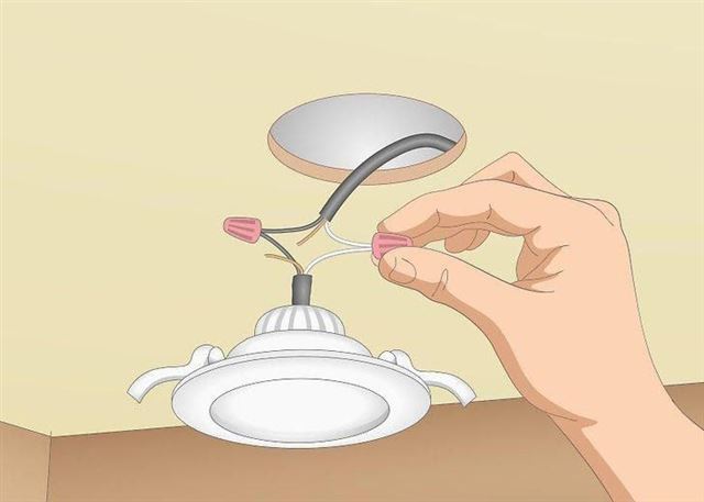 Cách lắp đèn LED âm trần thạch cao