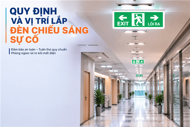 Quy Định Và Vị Trí Lắp Đèn Chiếu Sáng Sự Cố