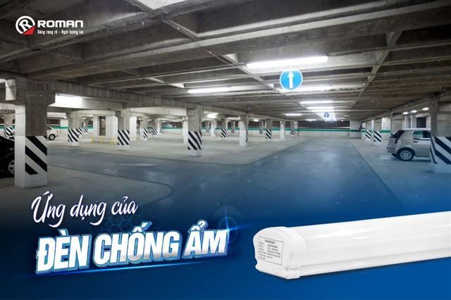 Ứng dụng của đèn chống ẩm trong chiếu sáng hiện nay