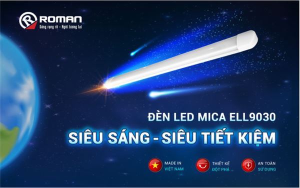 Đèn LED Mica Roman được Vietnamnet đánh giá là giải pháp chiếu sáng cho không gian hiện đại