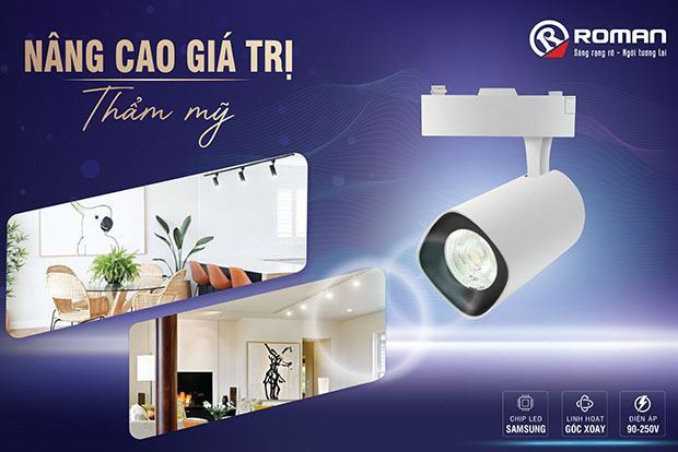 Ứng dụng đèn LED thanh ray trong chiếu sáng 