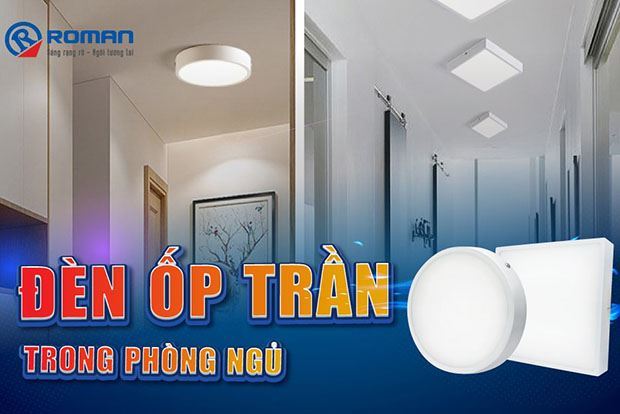 Tuyệt chiêu lựa chọn đèn ốp trần phòng ngủ