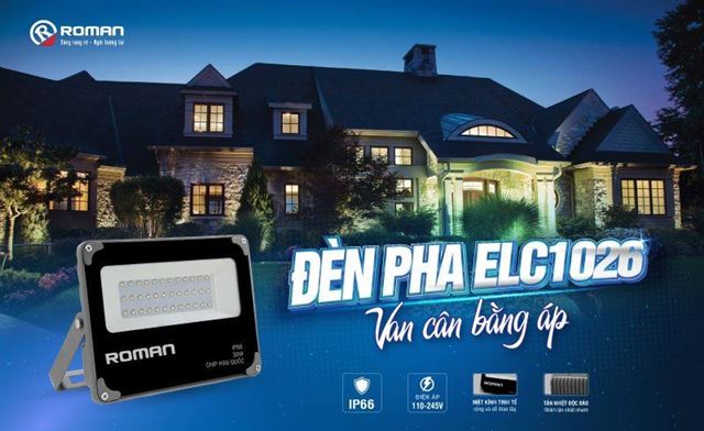 Đèn LED ngoài trời ELC1026 đột phá với van cân bằng áp suất mới