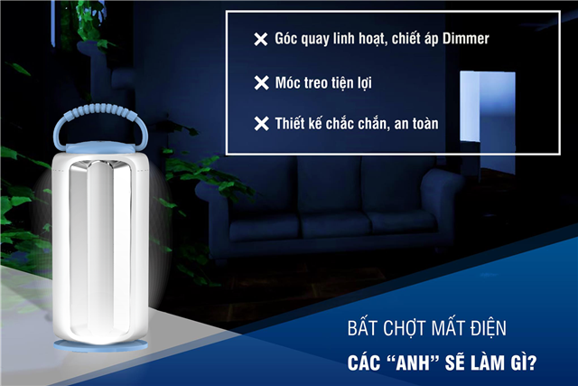 6 Tiêu chí lựa chọn đèn sạc dự phòng khi mất điện