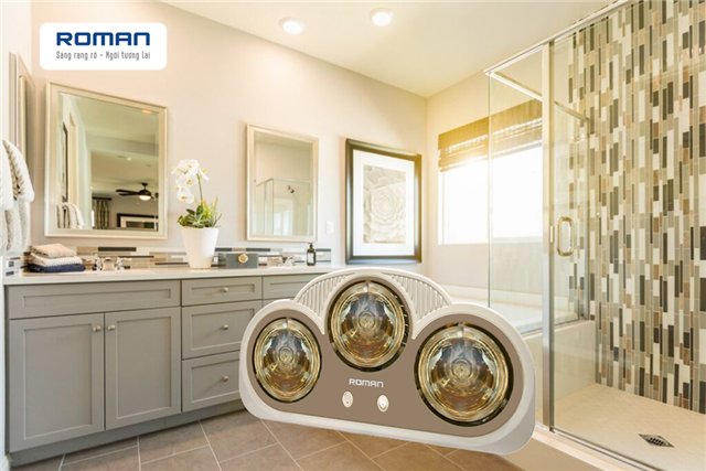 Bí quyết lựa chọn đèn sưởi phòng tắm phù hợp với diện tích căn phòng