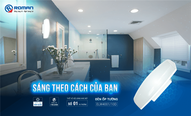Đèn ốp tường trang trí ELW4001 - Điểm nhấn hoàn hảo cho không gian chiếu sáng