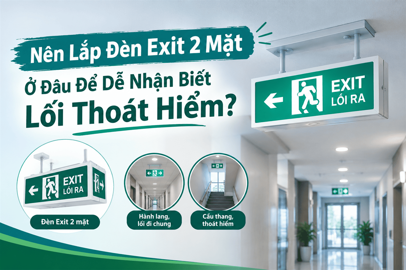  Đèn EXIT 2 mặt 