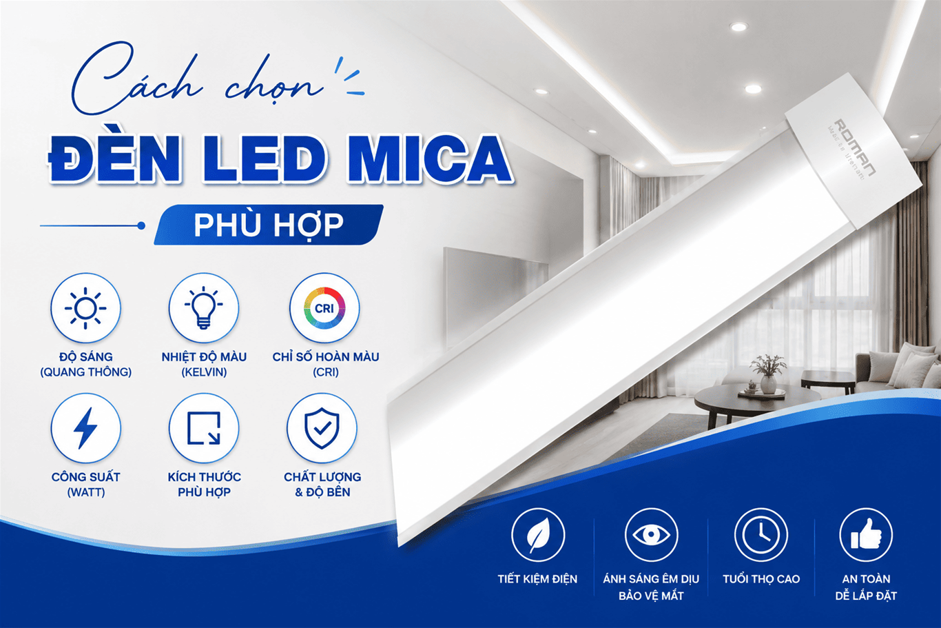 cach chon den led mica