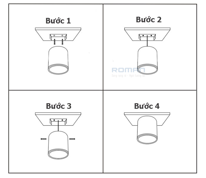 Hướng dẫn lắp đặt đèn downlight nổi ELD5001