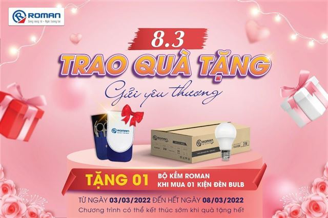 Chương trình khuyến mãi 8/3 - Trao quà tặng - Gửi yêu thương