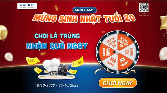 Minigame Mừng Sinh Nhật Roman 20 tuổi