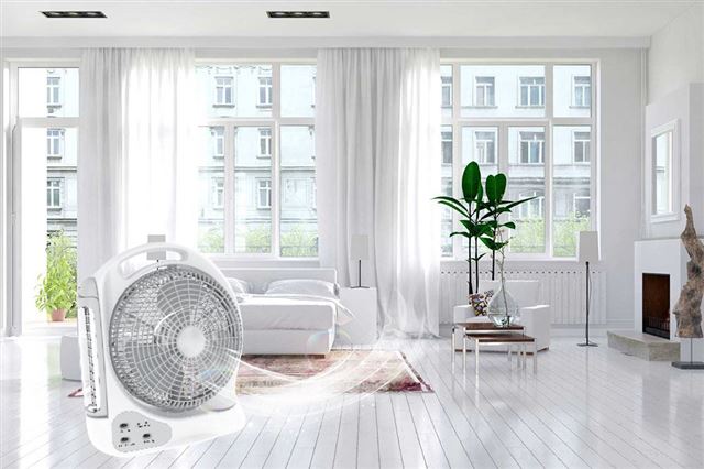 Quạt sạc tích điện HFR12A1 - Xua tan nắng nóng ngày hè
