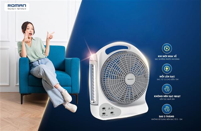 Các tiêu chuẩn cần lưu ý khi chọn mua quạt sạc tích điện