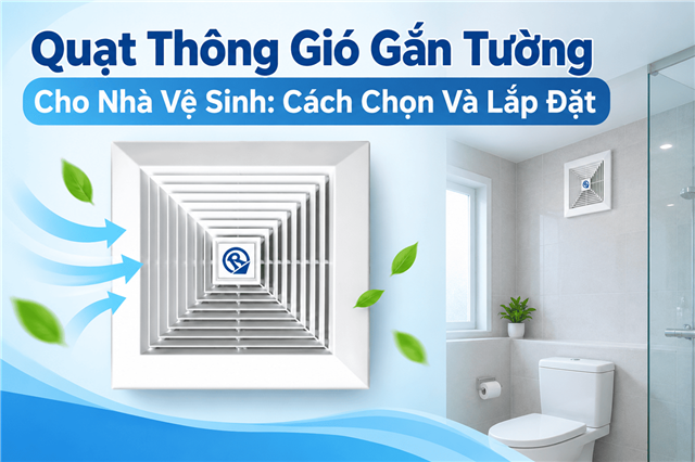 Quạt Thông Gió Gắn Tường Cho Nhà Vệ Sinh: Cách Chọn Và Lắp Đặt