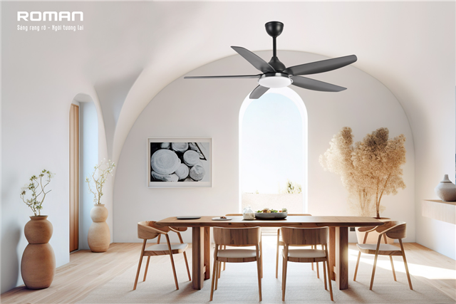Bí quyết mua quạt trần phòng khách hiện đại