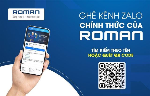 Roman chính thức ra mắt kênh Zalo Official Account 