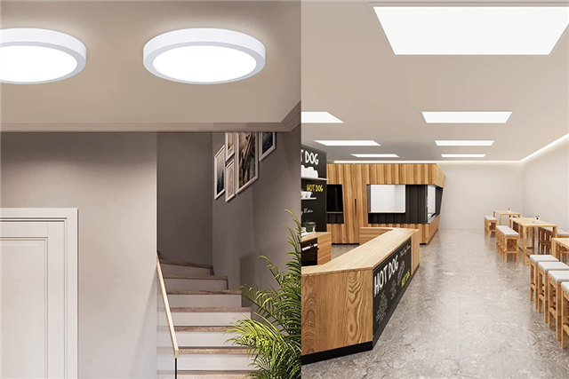 5 khác biệt giữa đèn ốp trần và đèn led panel tấm