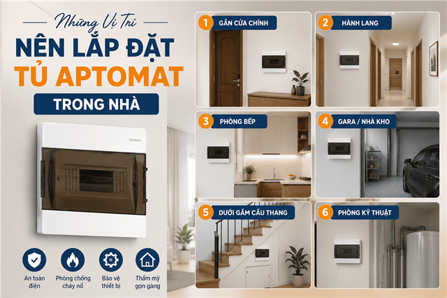 Những Vị Trí Nên Lắp Đặt Tủ Aptomat Trong Nhà