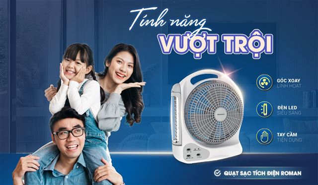 Quạt sạc tích điện: Giải pháp tiết kiệm năng lượng cho mùa hè nóng bức