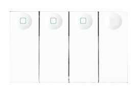 Bộ công tắc 3 hạt 1 chiều - 1 hạt 2 chiều M6543