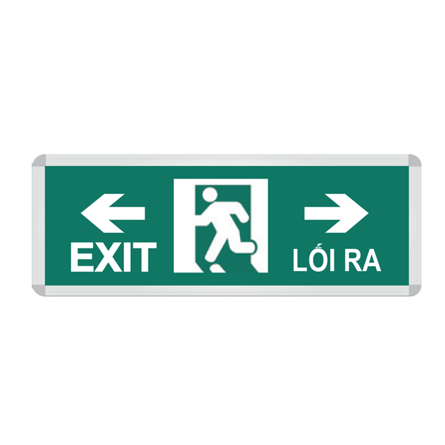 đèn exit chỉ hướng trái, phải
