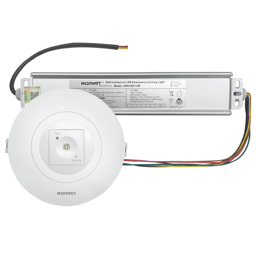 Đèn sự cố âm trần EPK1001/3W