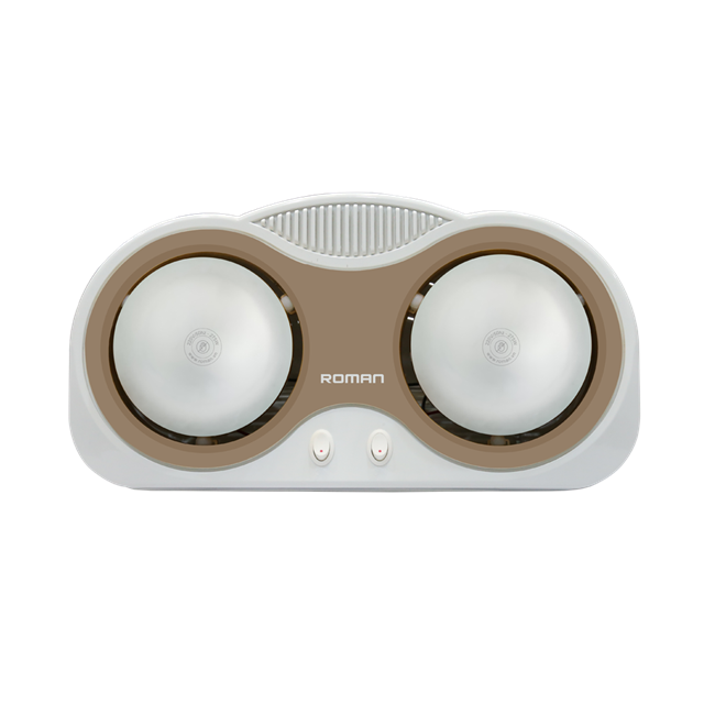 Đèn sưởi nhà tắm 2 bóng trắng