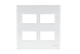 Mặt 4 lỗ viền trang trí màu trắng M304W