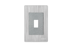 Mặt Aptomat khối viền inox M68073