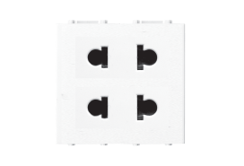 Ổ cắm đôi 2 chấu M6122N 