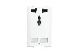 Ổ đơn + 2 ổ USB 1A + 2A M6113